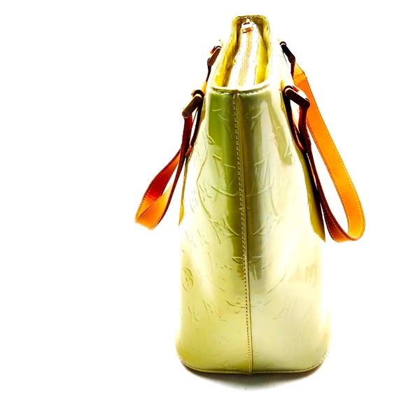 LOUIS VUITTON LV Hand Bag Houston Metalic Vernis Green - Picture 3 of 11